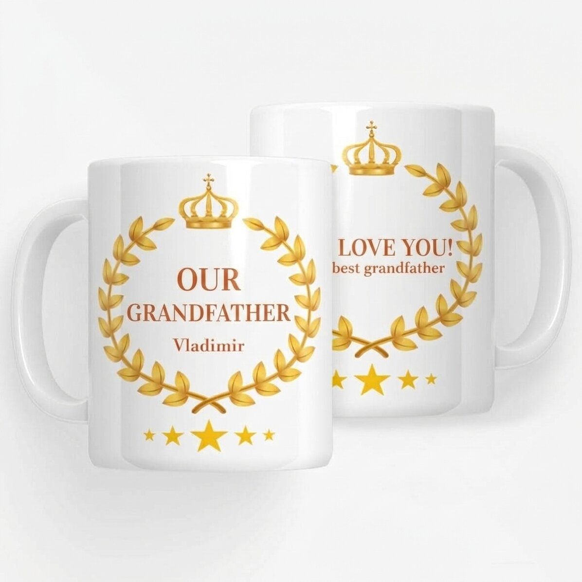 Personalised mug with text – Our Grandad