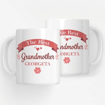 Personalised mug with text – The best granny