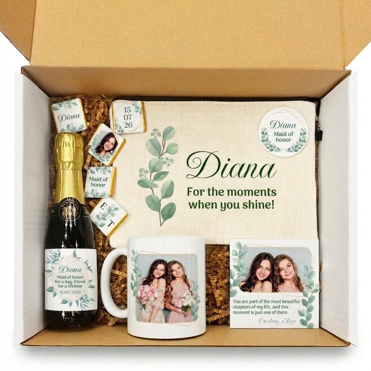 Gift set for the maid of honour