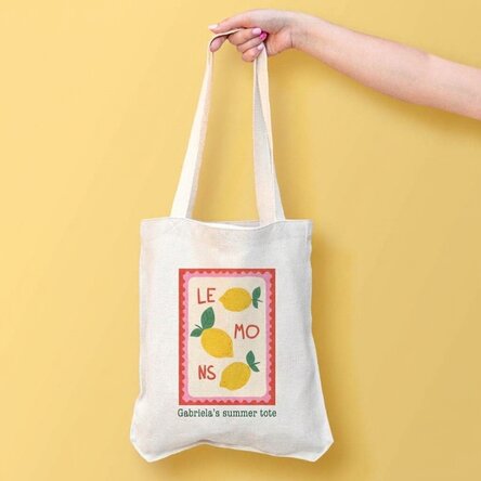 Personalised tote bag with a message - Summer