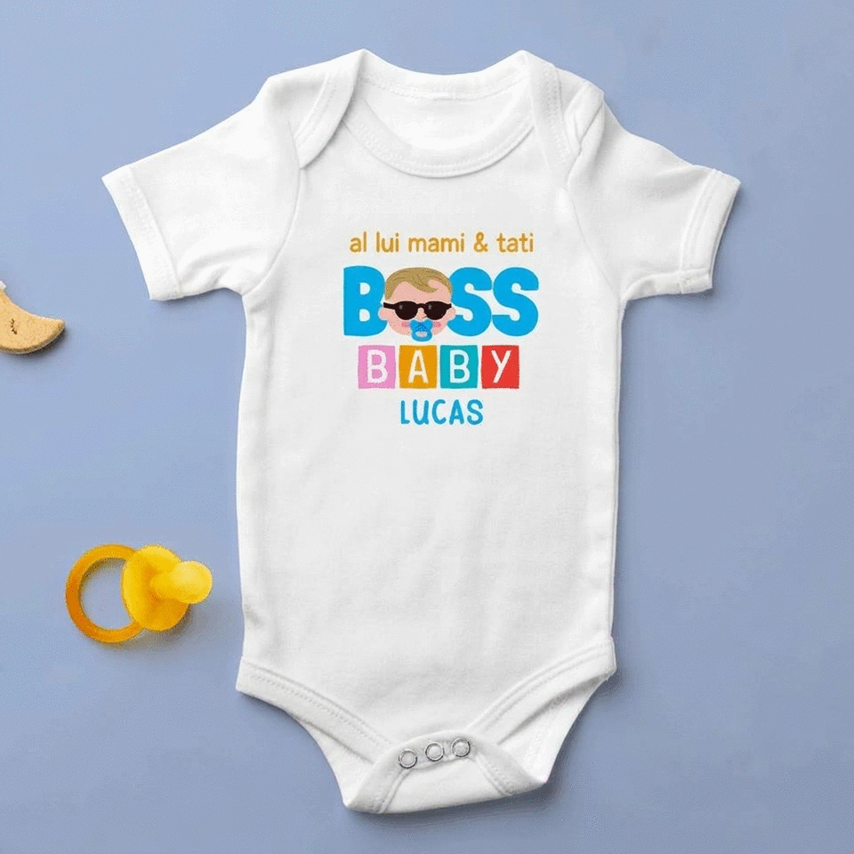 Personalised baby bodysuit with text - Cool baby