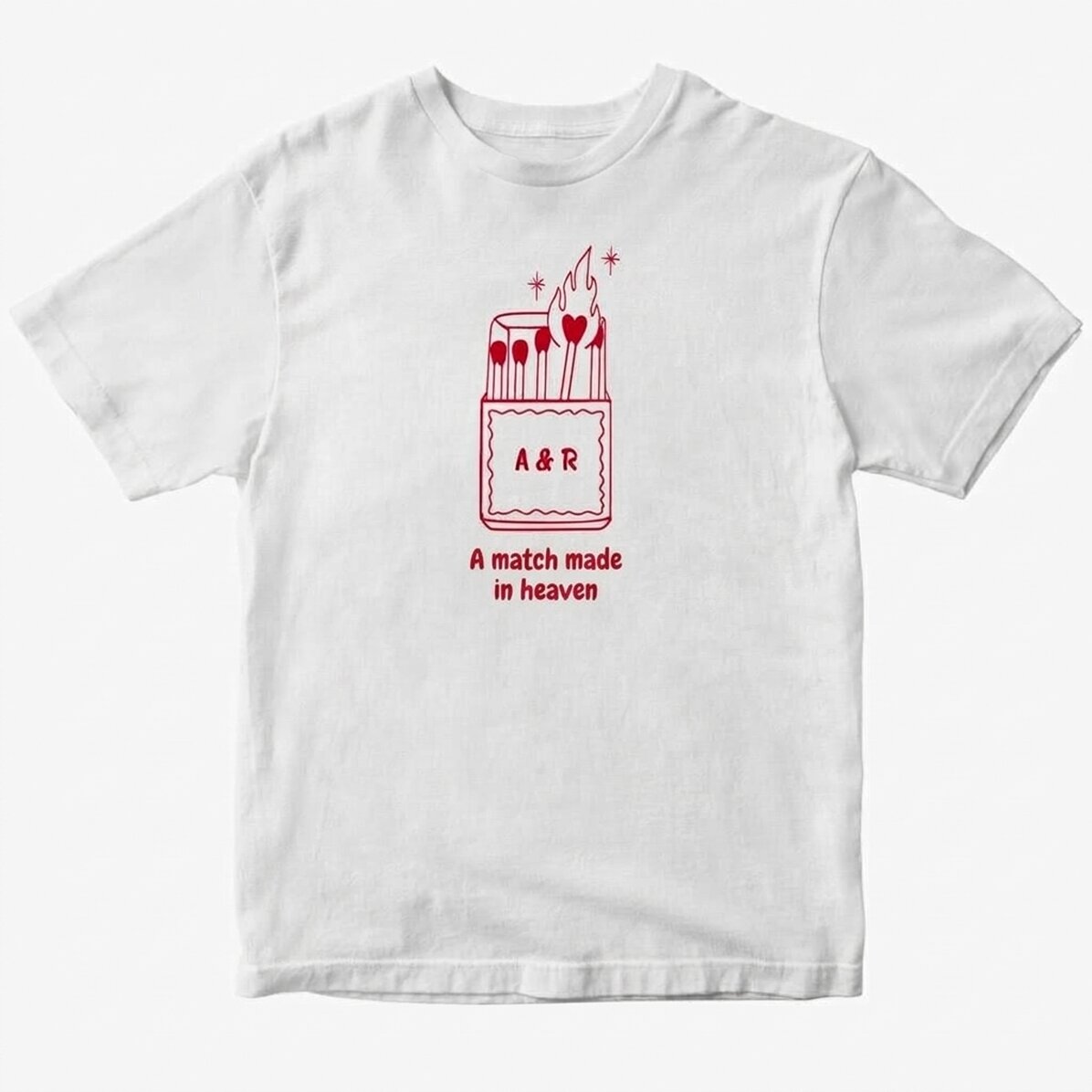 Personalised cotton T-shirt with initials - Heaven