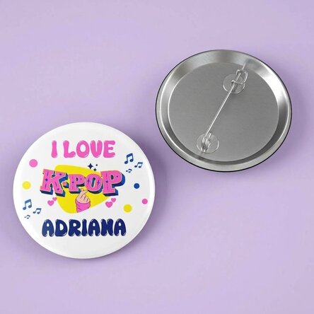 Personalised name badge – K-pop