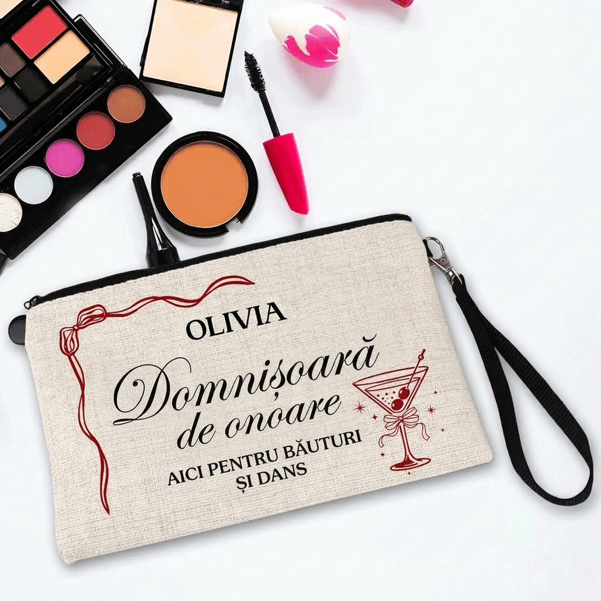 Personalised make-up kit with text - The Bride’s Team