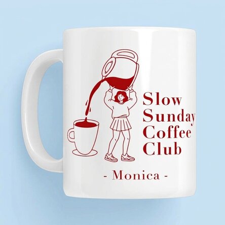 Personalised mug with text - Coffee Club