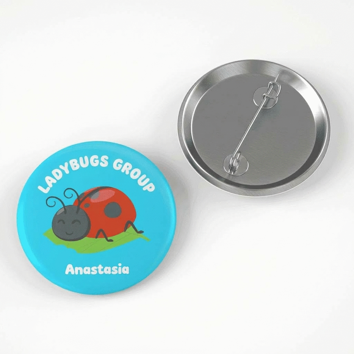 Personalised name badge for nursery school