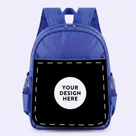 Personalised school bag featuring your own design