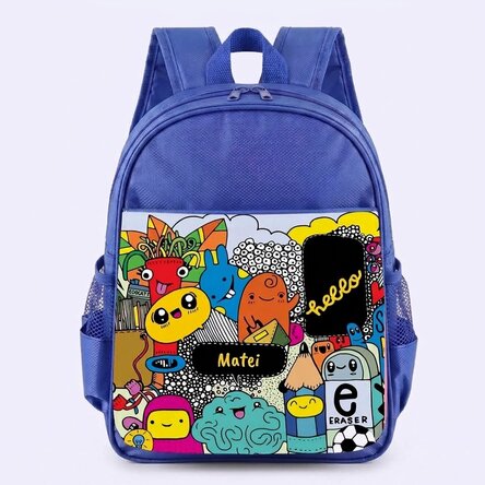 Personalised school bag with name