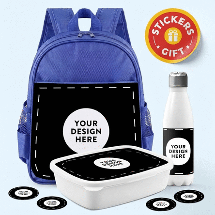 Personalised set for nursery or school featuring your own design