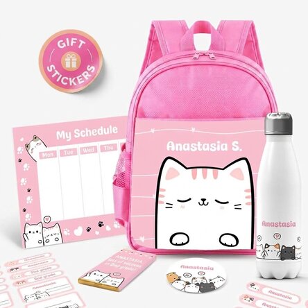 Personalised school set – Kitty