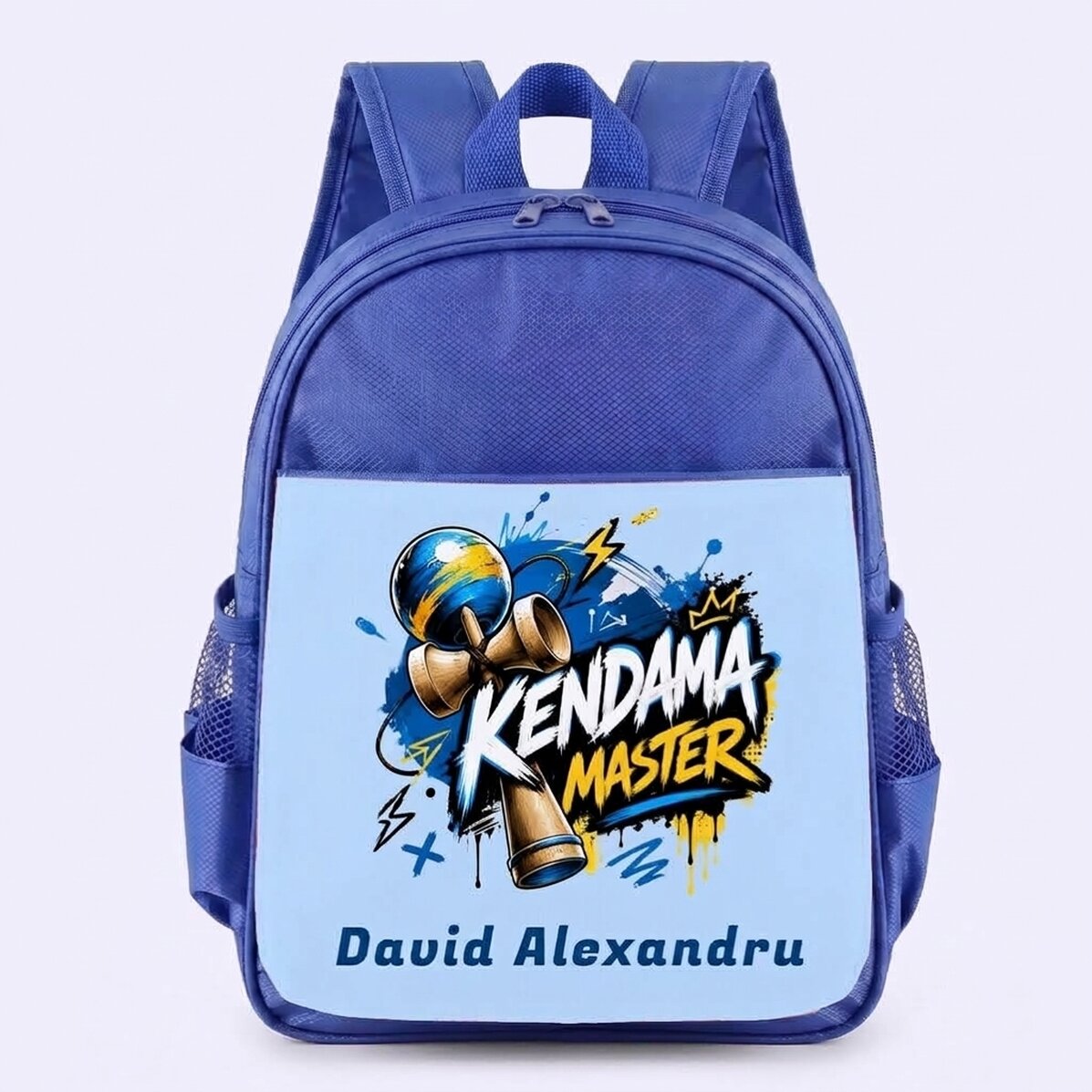 Personalised school bag with text - Kendama