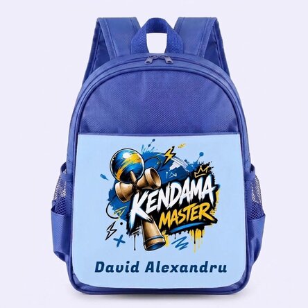Personalised school bag with text - Kendama