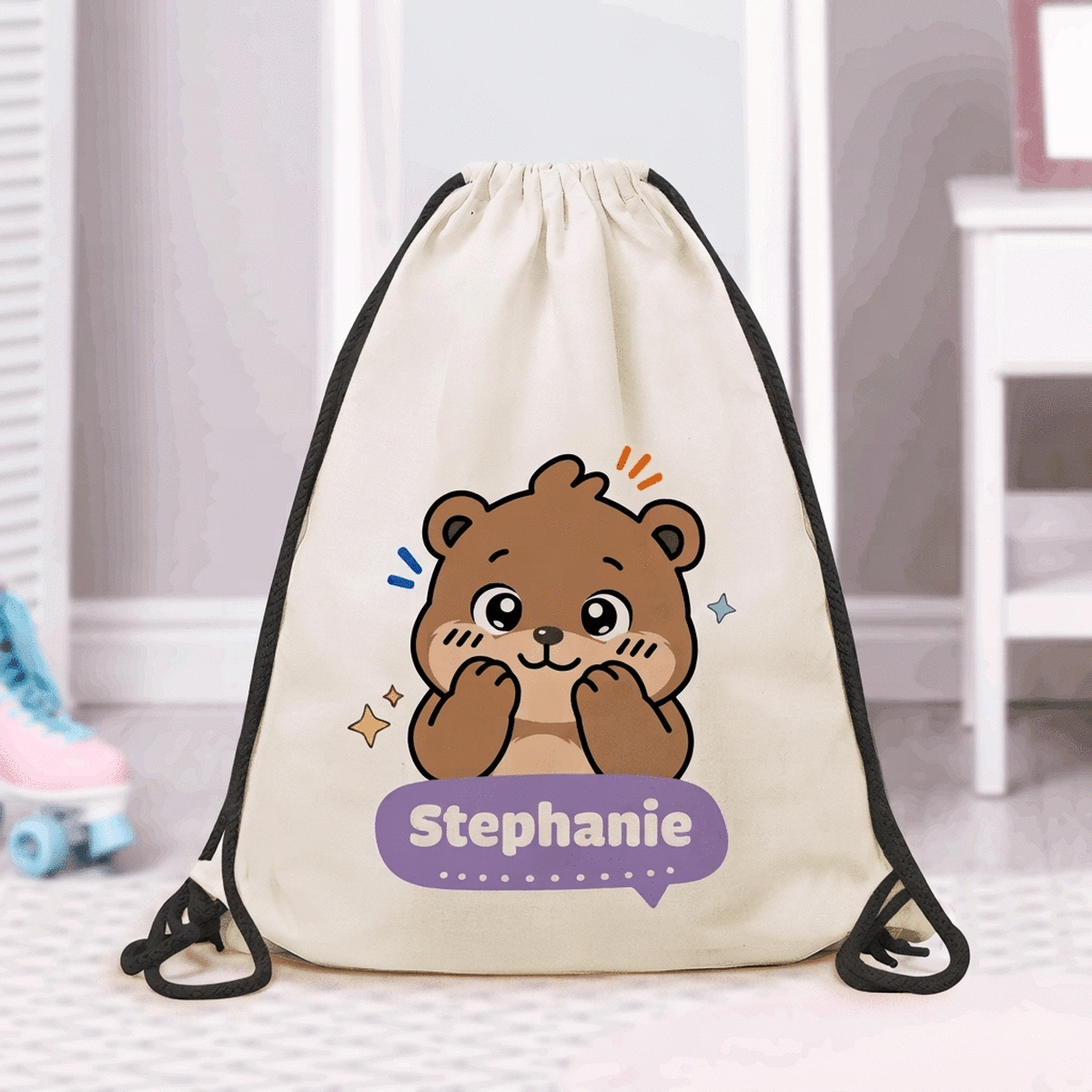 Personalised rucksack with name – Little Bear