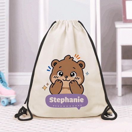 Personalised rucksack with name – Little Bear