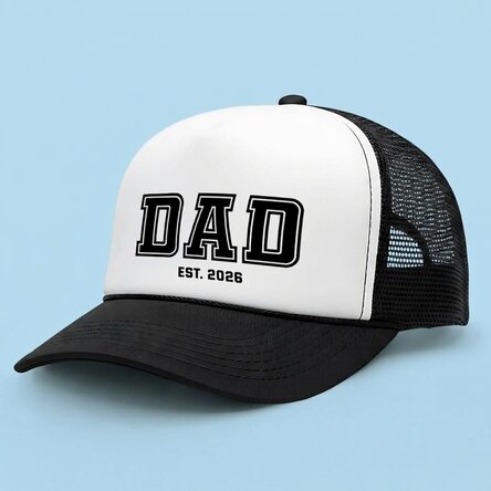 Personalised cap with text – Dad / Mum