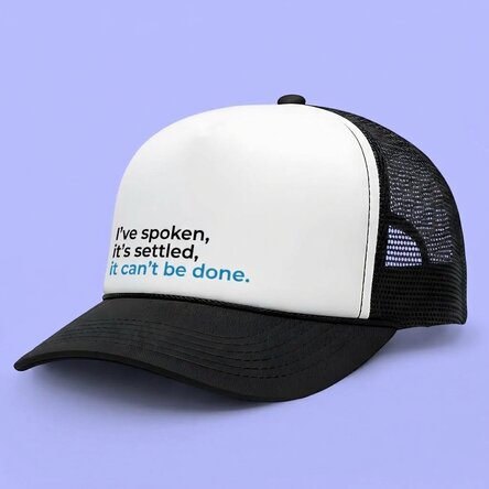 Personalised cap with text – Funny
