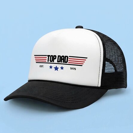 Personalised cap with text - Top Dad