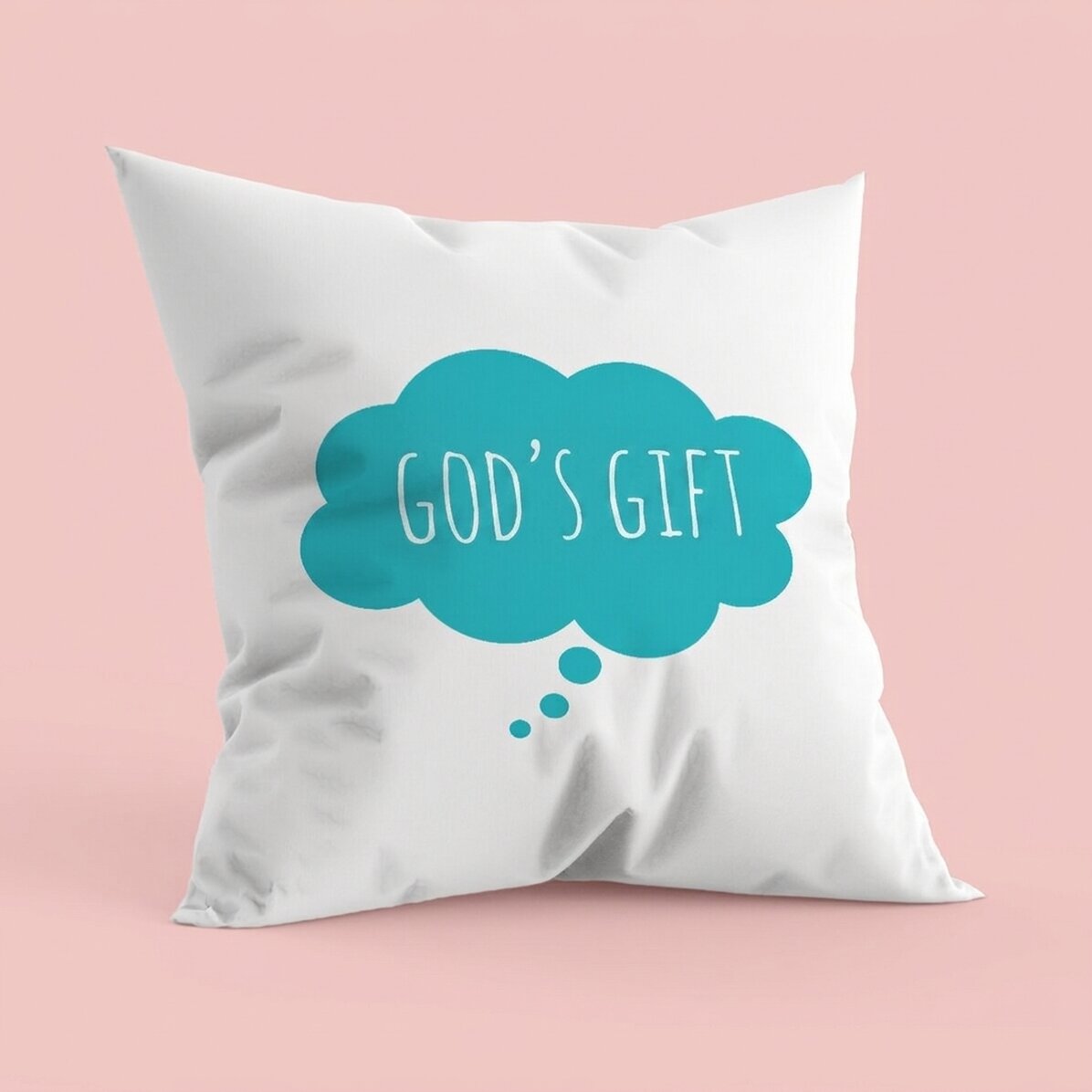 Personalised pillow with cloud