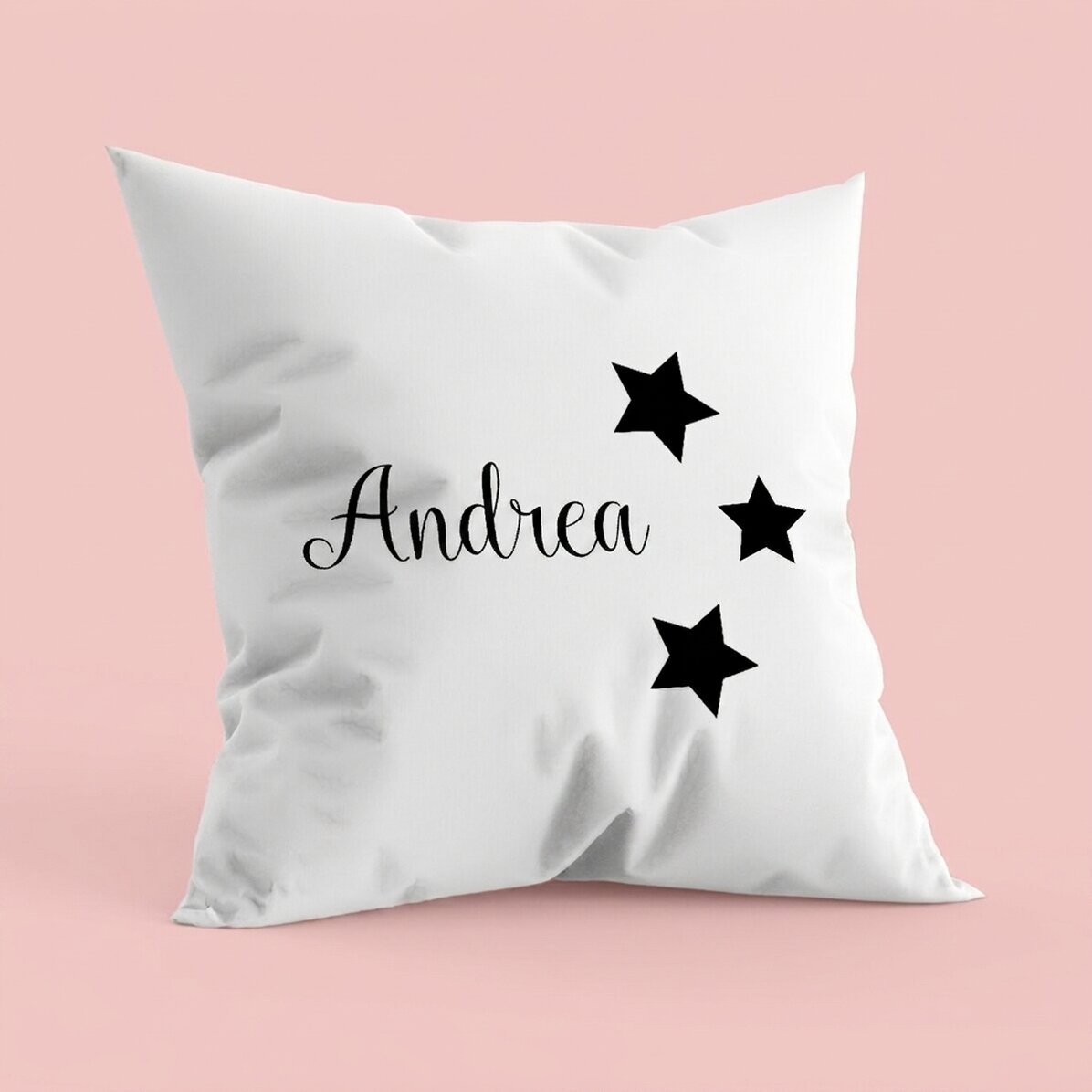 Personalised cushion with name - stars