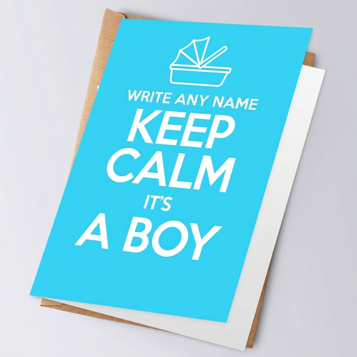 Personalised greeting card - KEEP CALM IT