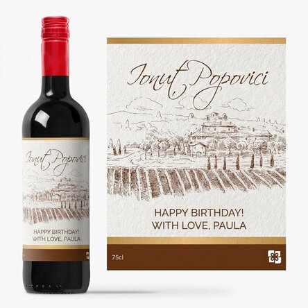 Personalised wine - premium vintage