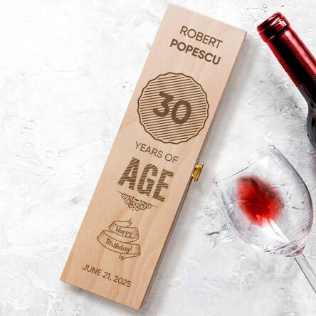 Personalised wine box - Birthday
