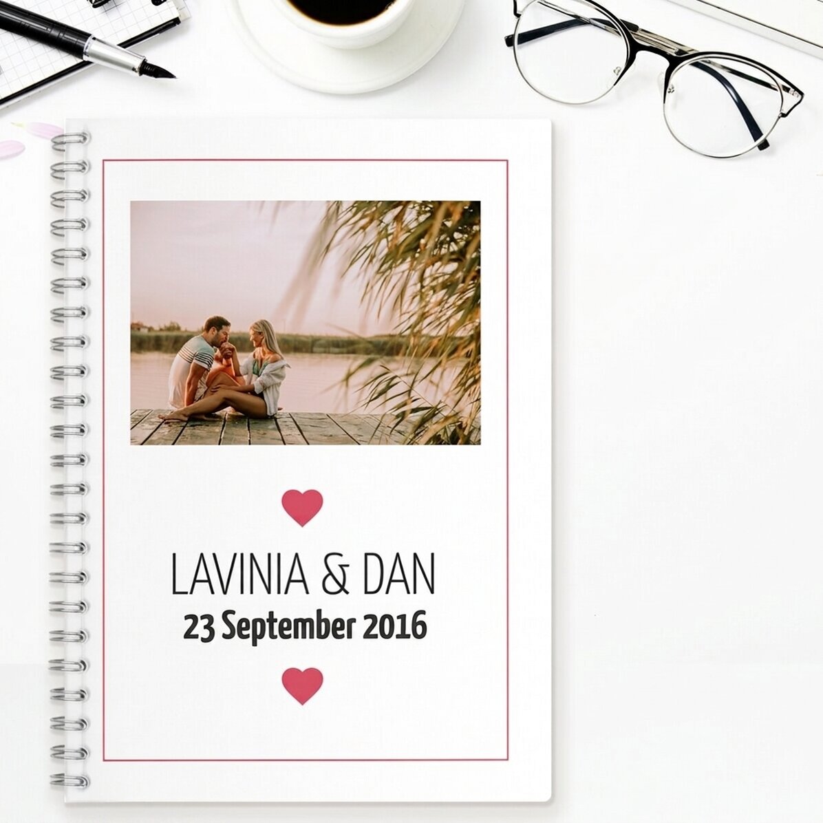 Personalised notebook - Love Story