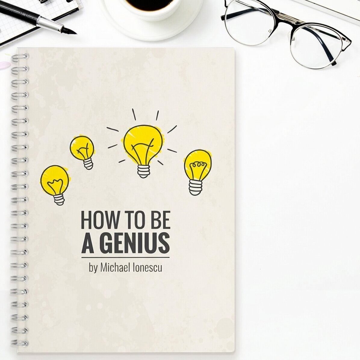 Personalised notebook - How to be a genius