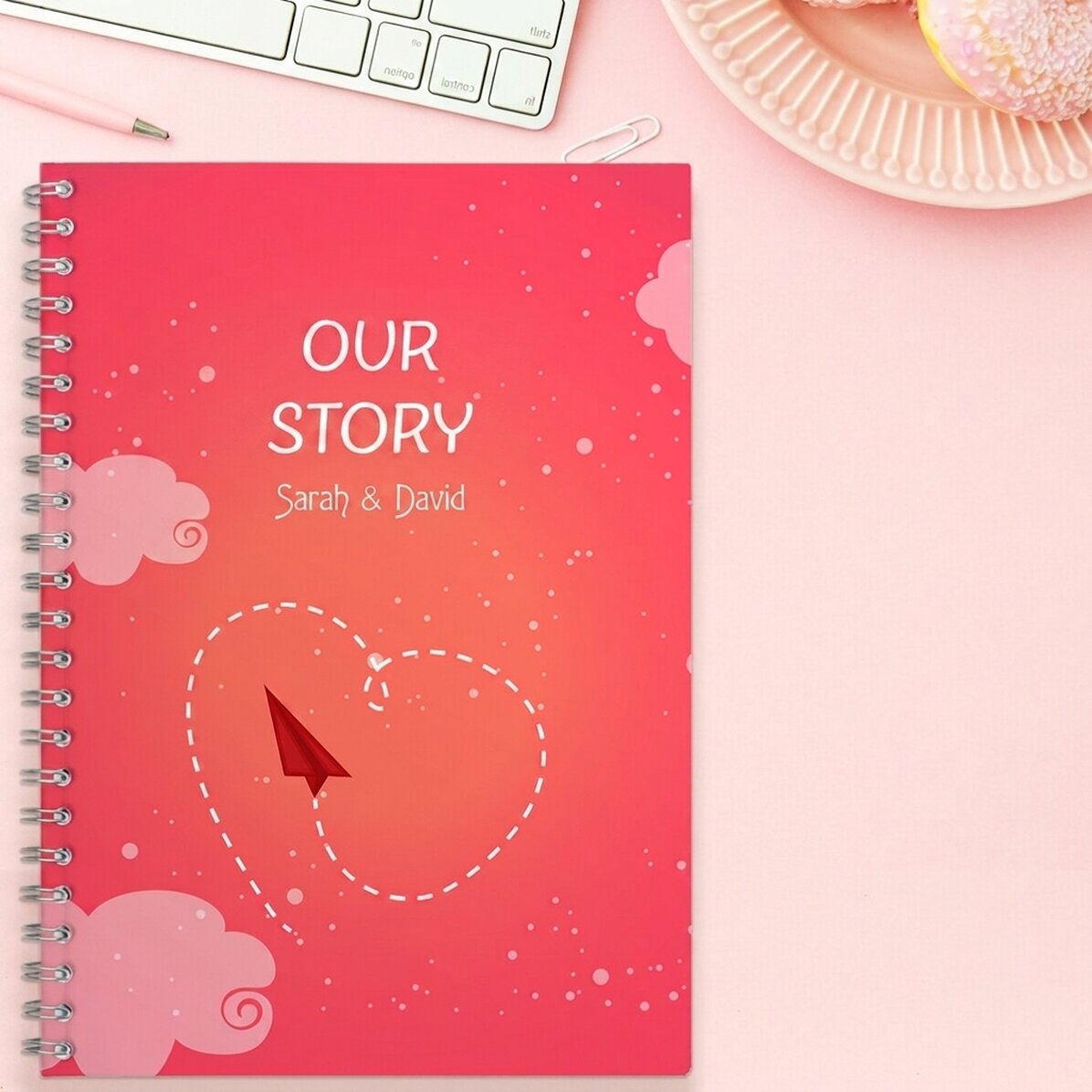 Personalised notebook - Our story