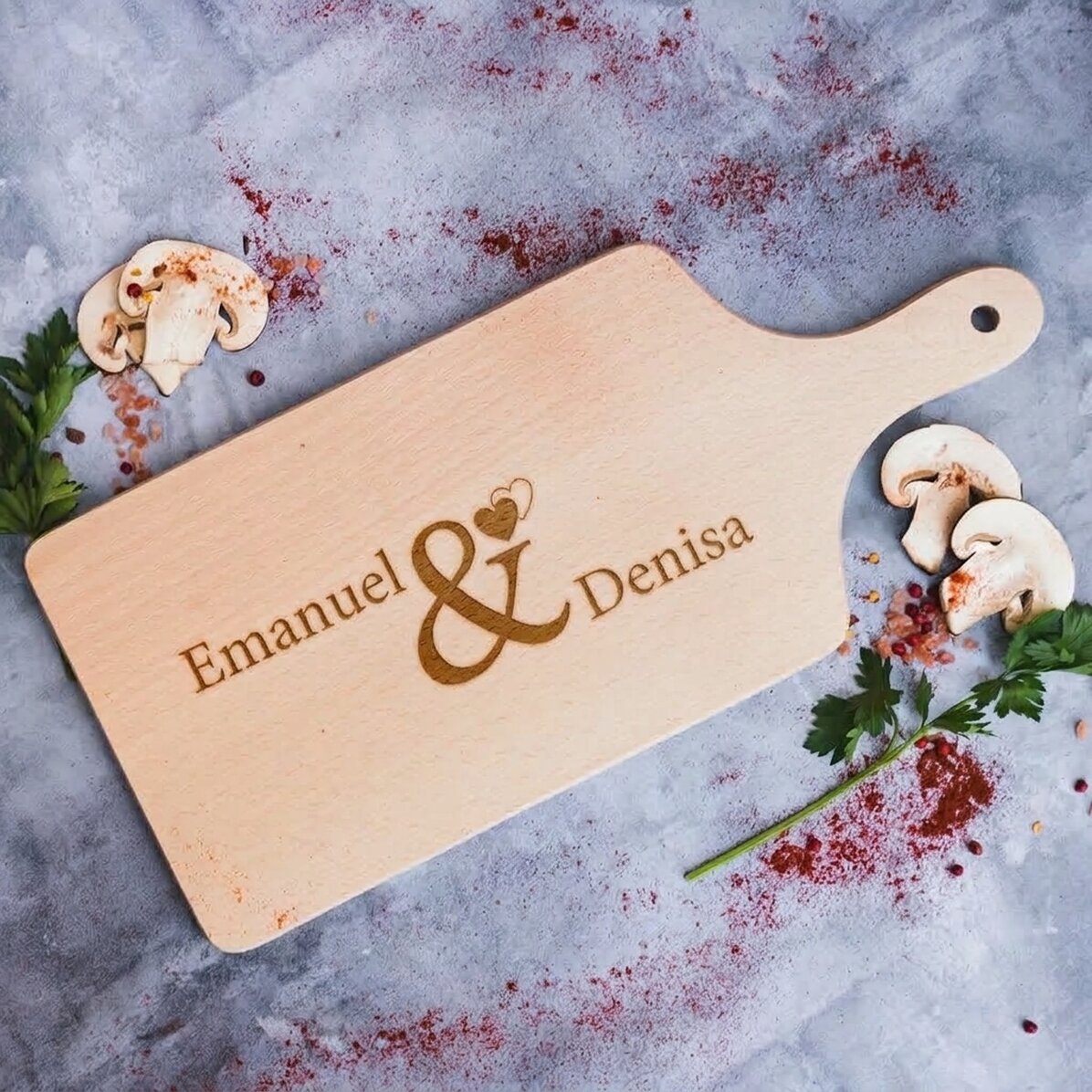 Personalised Chopper - Couple Names