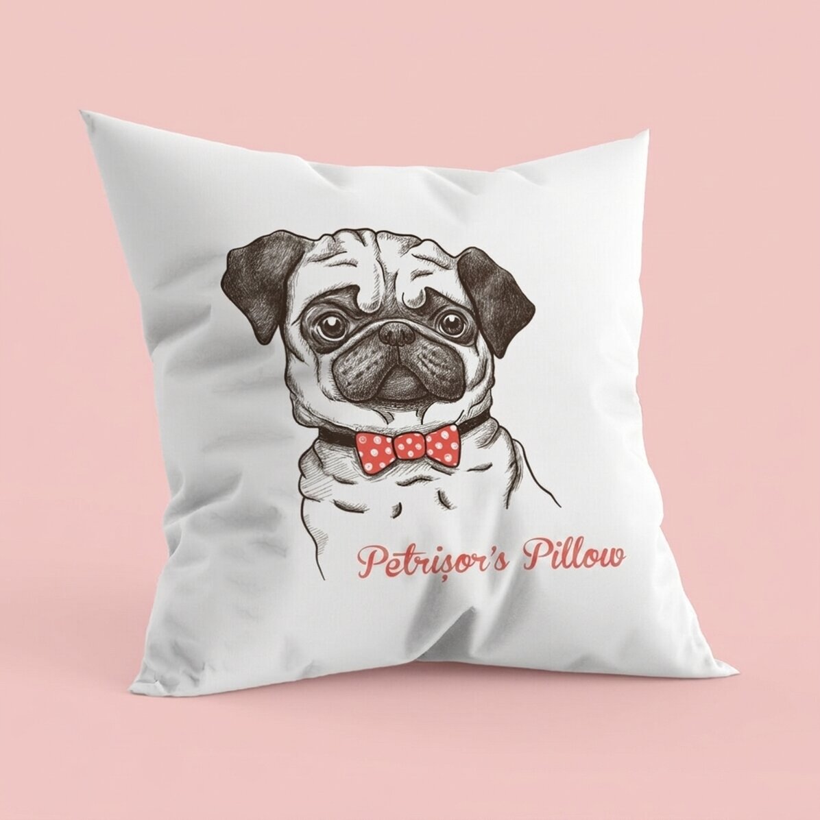 Personalised cushion - Pug