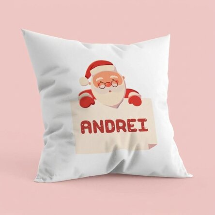 Personalised cushion - Name for Father Christmas