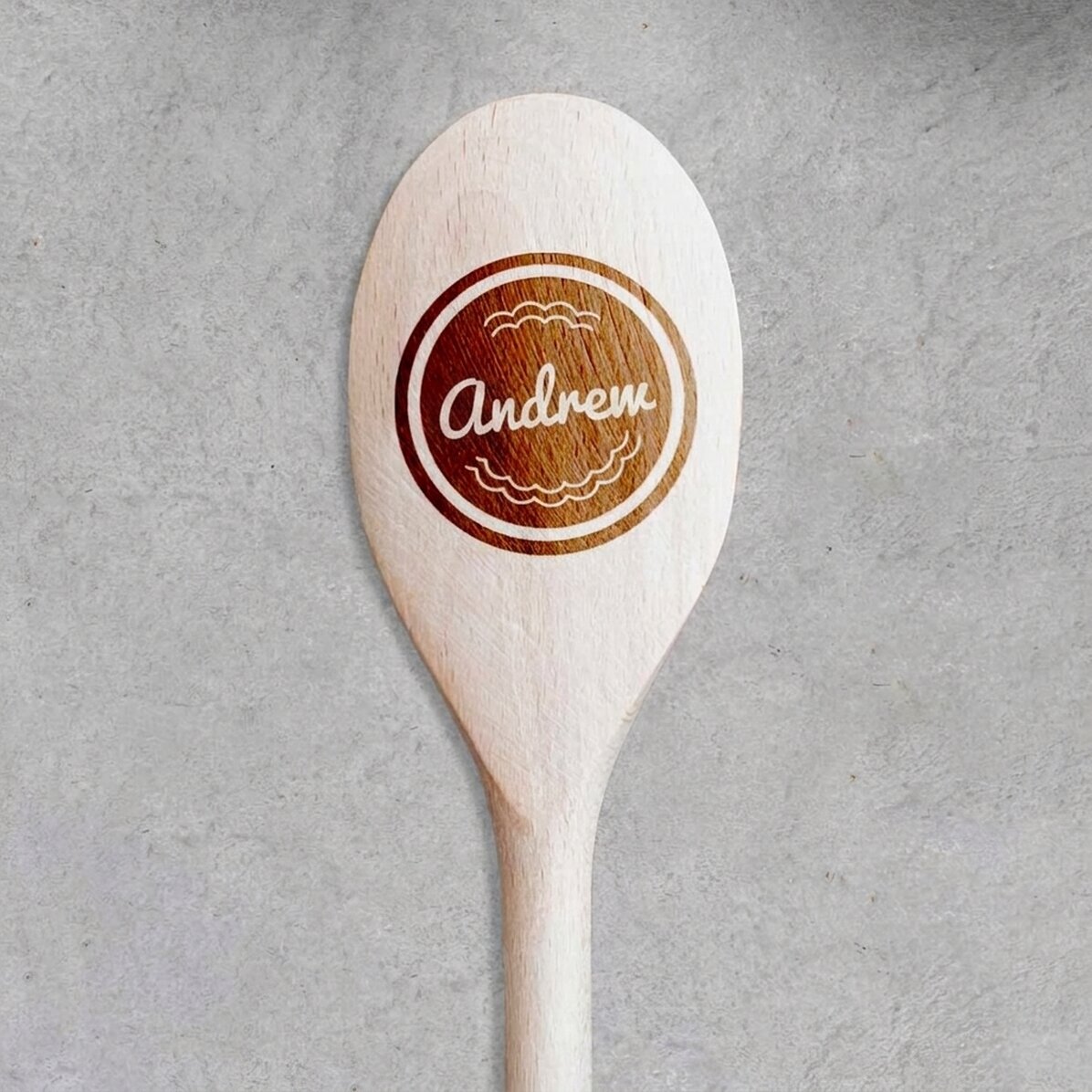 Wooden spoon personalised with your name