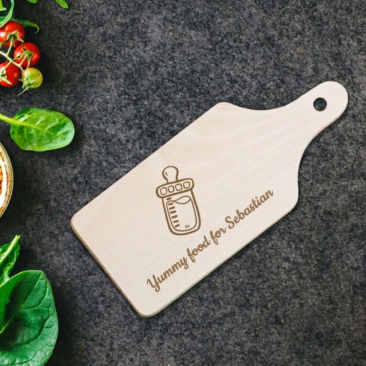 Personalised mini chopper - Baby bottle