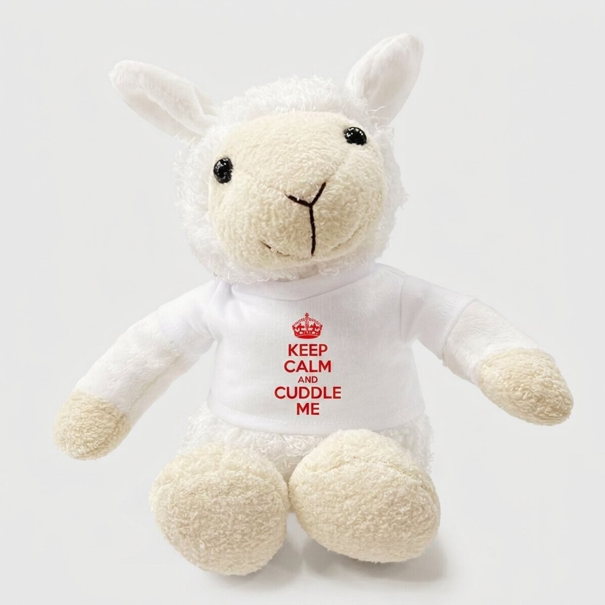 Personalised sheep plush toy - Keep Calm