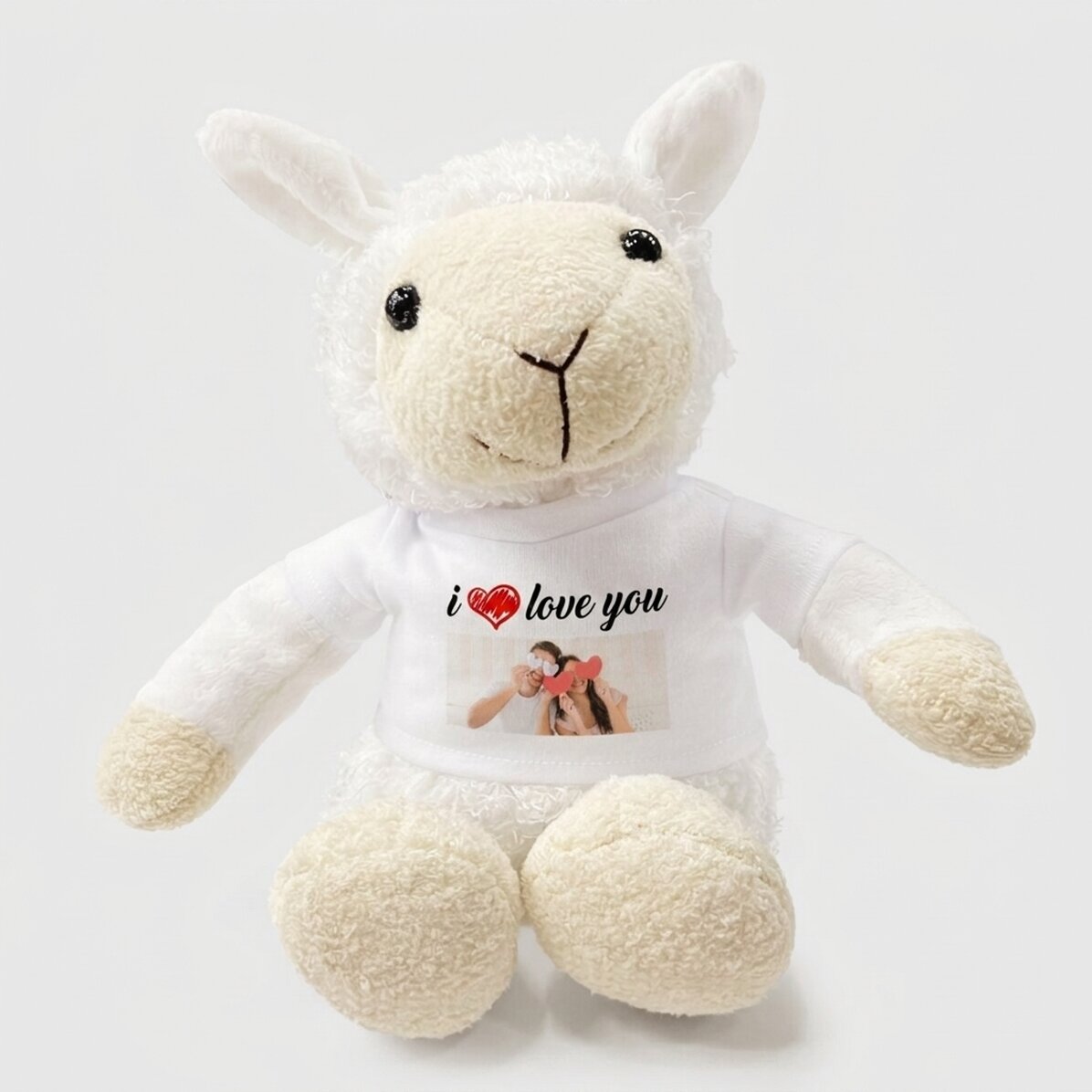 Personalised sheep with a photo - I love you