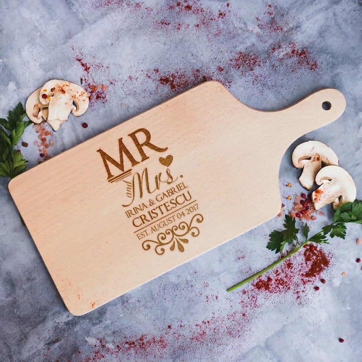 Personalised chopper - Mr & Mrs