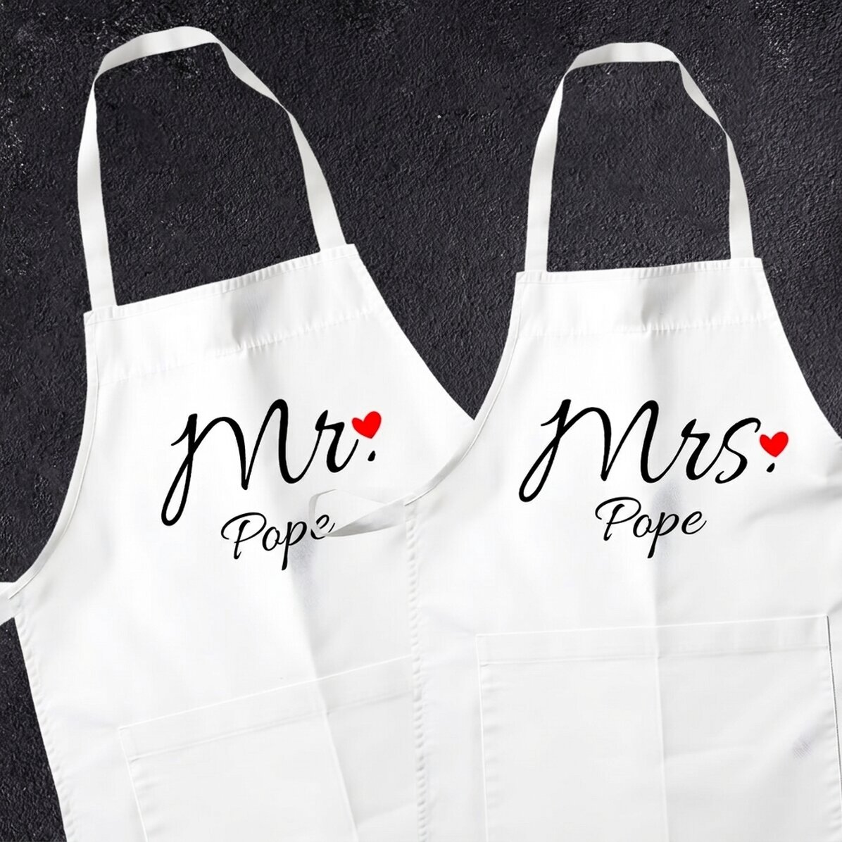 Personalised matching outfits for couples - Mr & Mrs
