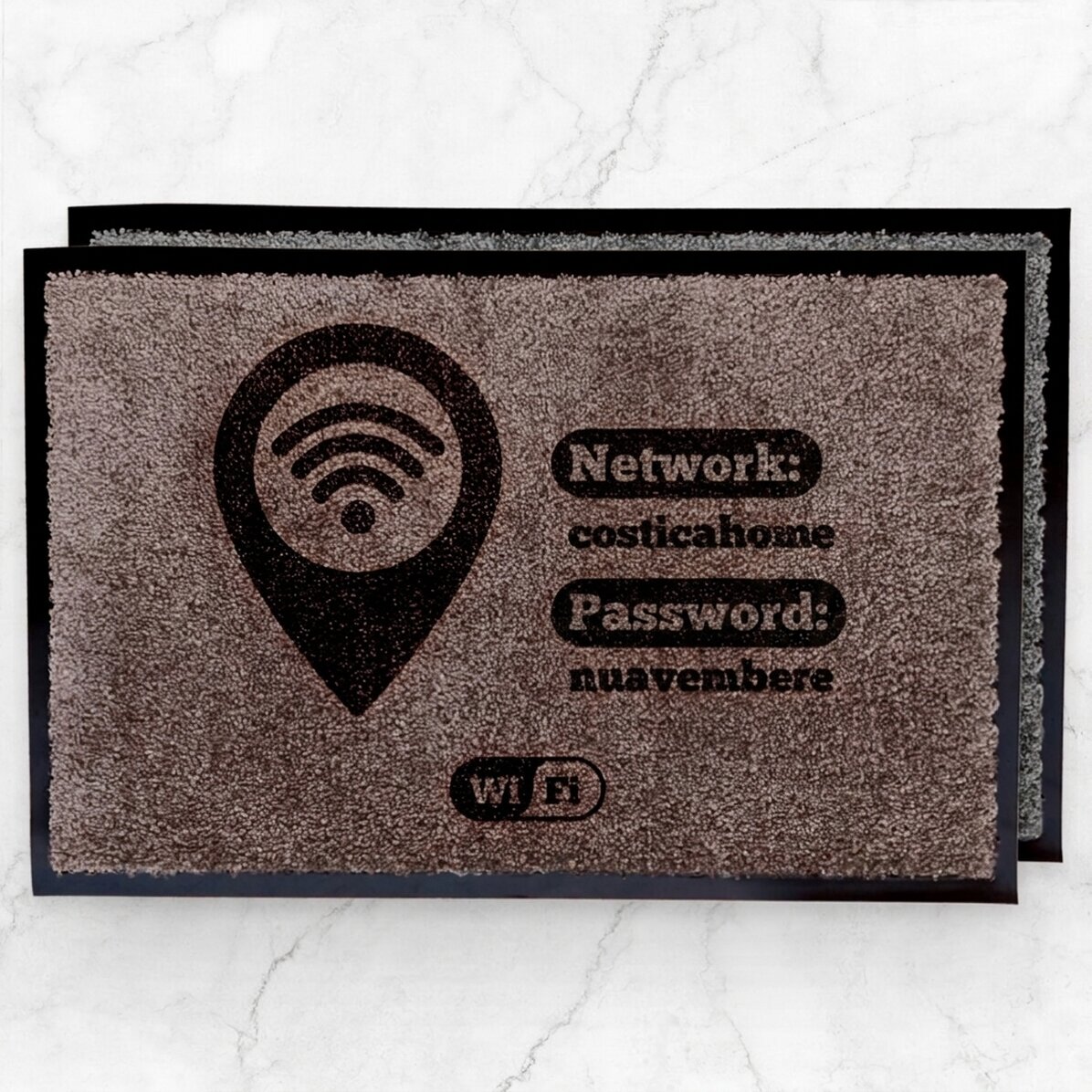 Customised indoor entrance mat - Wi-Fi Zone