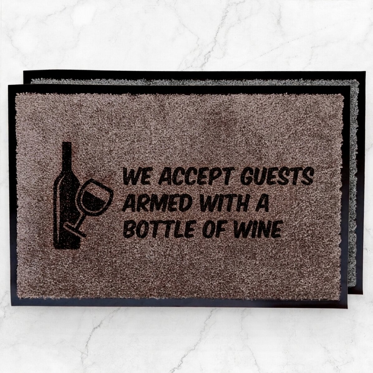 Customised indoor entrance mat - Wine