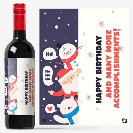 Personalised wine - Father Christmas
