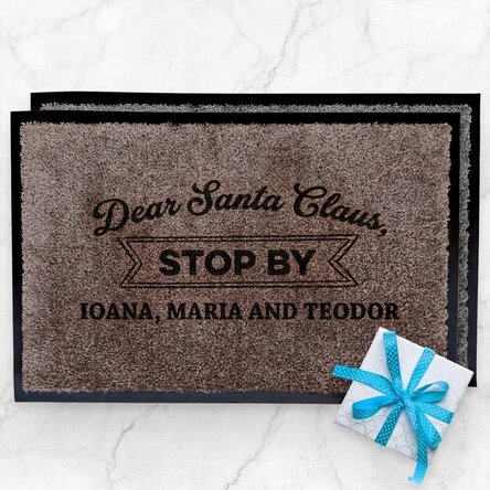 Customised indoor entrance mat - Dear Santa Claus