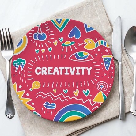 Personalised plate with text - creARTive