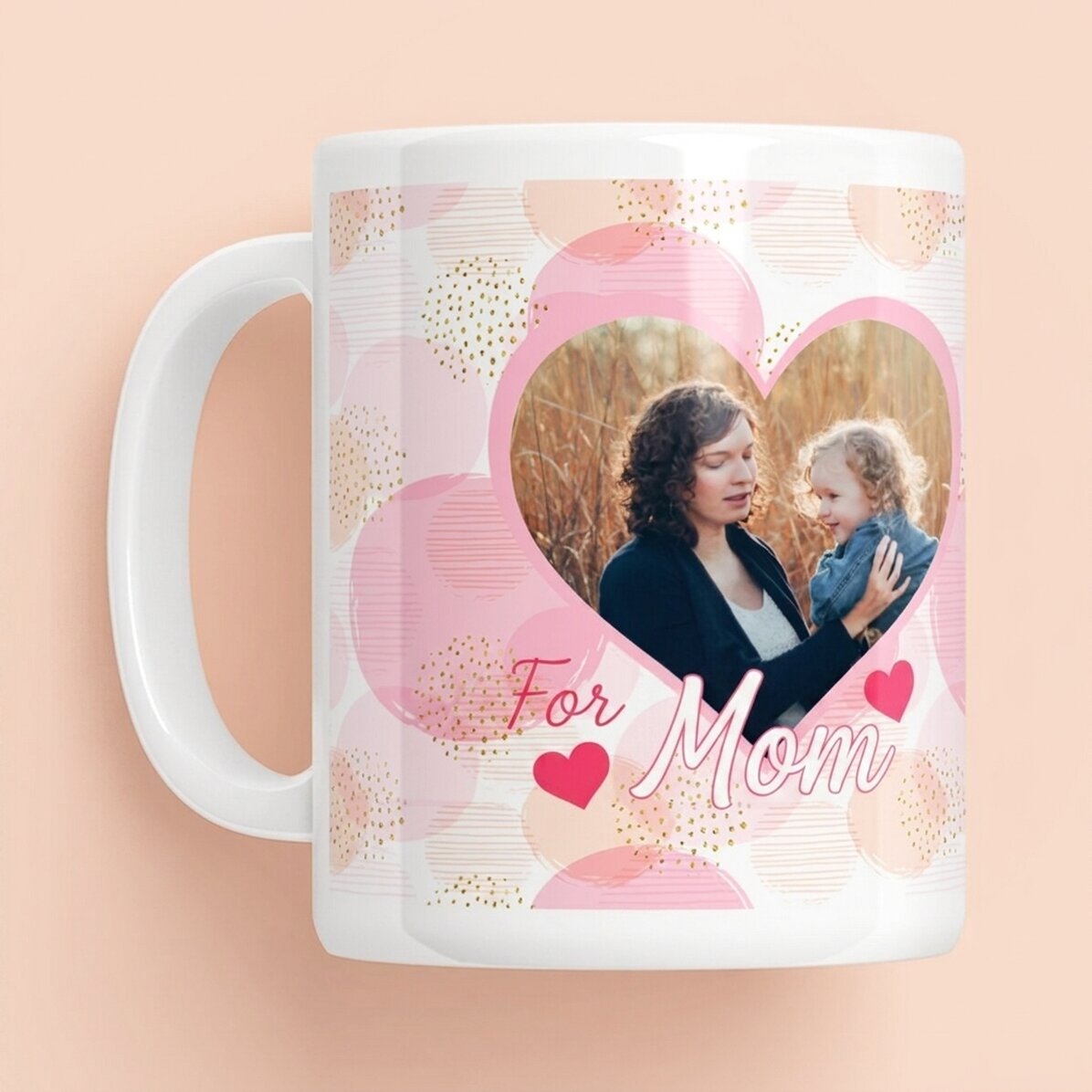 Personalised mug with photo and text - For Mum