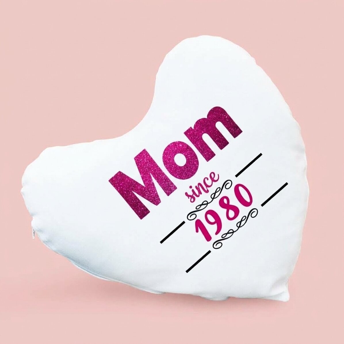 Personalised heart-shaped cushion - Life as a mother
