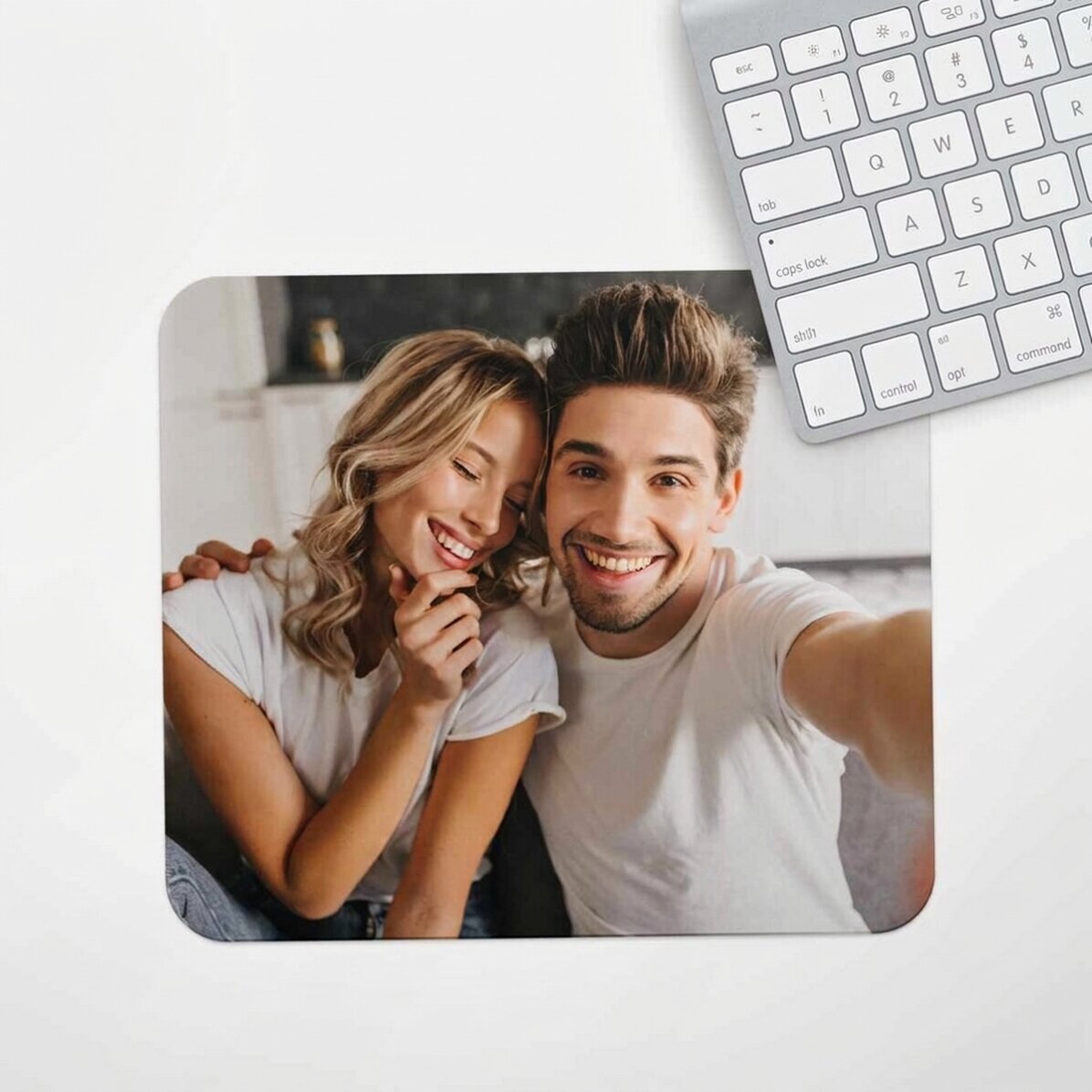 Personalised mouse pad with a photo