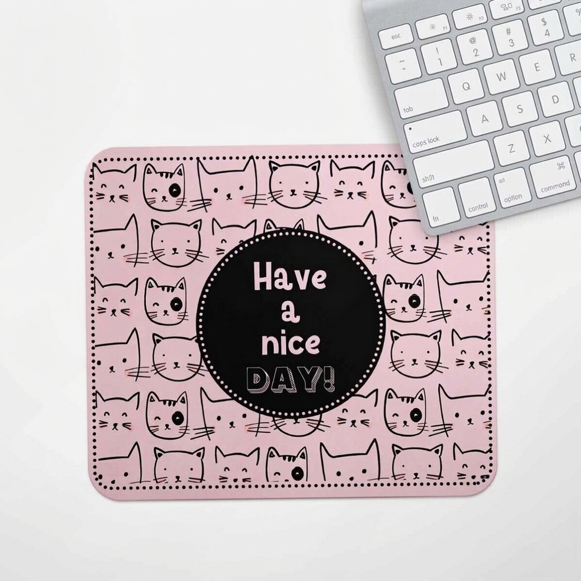 Personalised mouse pad with text - Cats