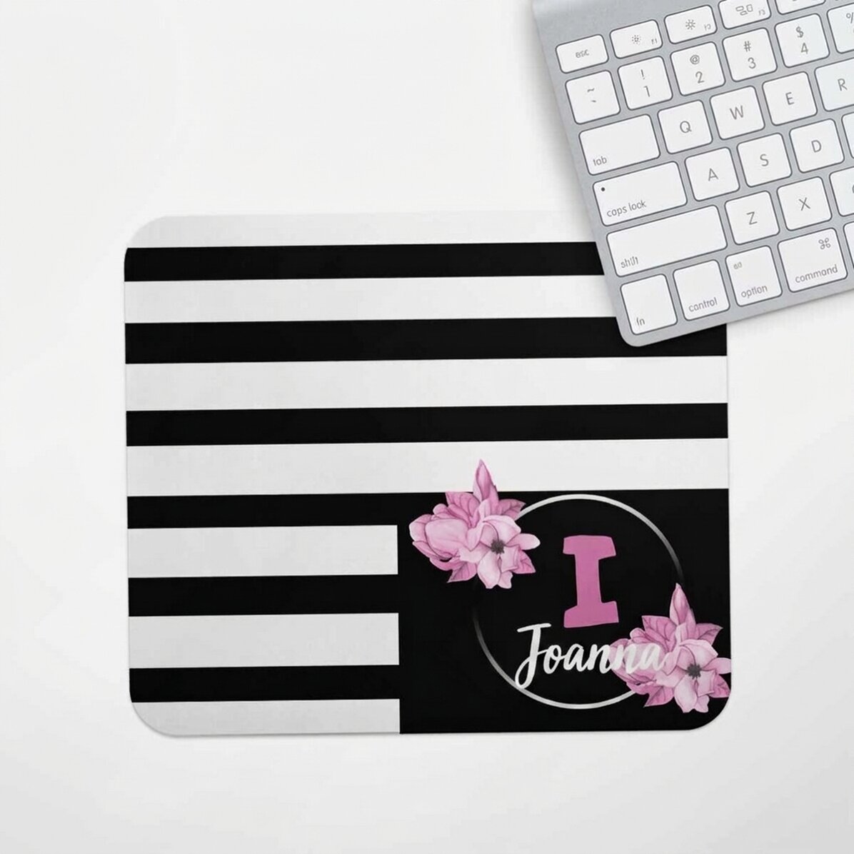 Personalised mouse pad with initial and name - Magnolia