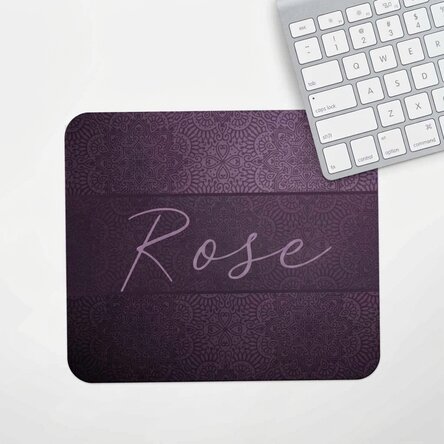 Personalised mouse pad with name