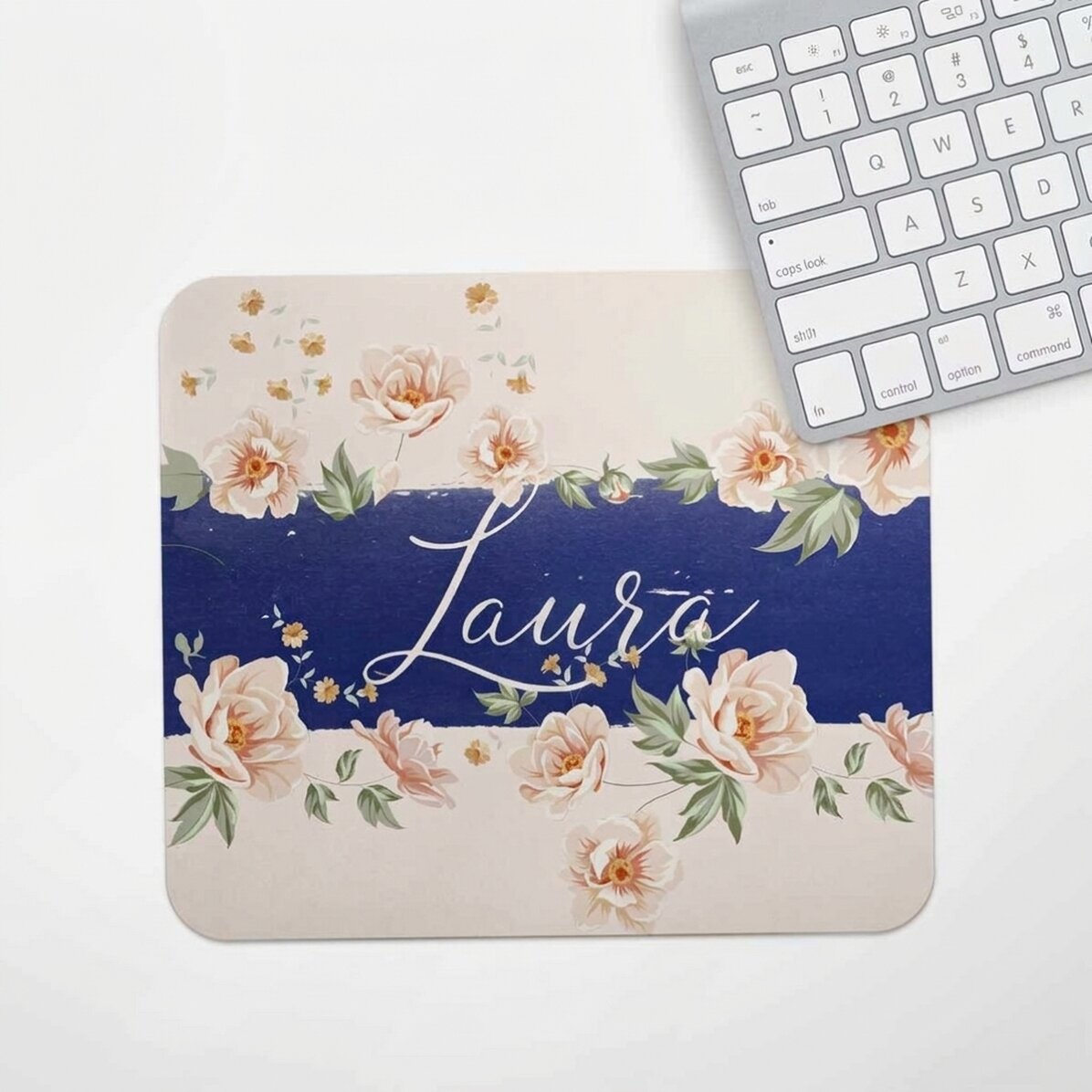 Personalised mouse pad with text - Watercolour